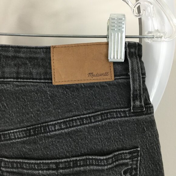 MADEWELL Dark Gray The Curvy Vintage Jean 5 Pocket Logo Hardware Jeans - Picture 10 of 12